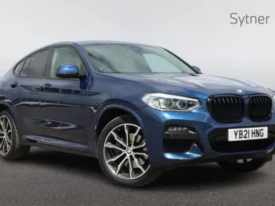 Used BMW X4 M Sport 187 HP (137 kW) 2021 Blue SUV