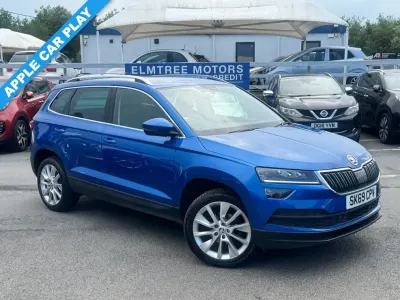 Used Skoda Karoq SE L 116 HP (85 kW) 2019 Blue SUV