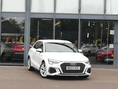 Used Audi A3 e-tron S-Line 204 HP (150 kW) 2023 White Hatchback