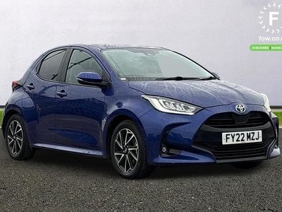 Blue Used 2022 Toyota Yaris Hybrid Design Hatchback | £14,899 (Good price)
