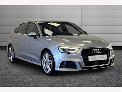 Used Audi A3 S-Line 150 HP (110 kW) 2018 Silver Sedan