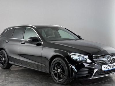 Black Used 2019 Mercedes C300 AMG line Estate | £17,400 (Fair price)