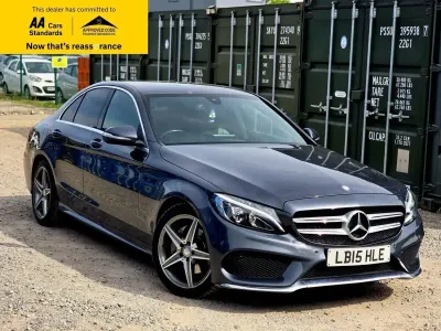 Używany Mercedes C220 AMG line 170 KM (125 kW) 2015 Szary Sedan/Limuzyna