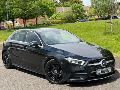 Used Mercedes A180 AMG line 2019 Black Hatchback