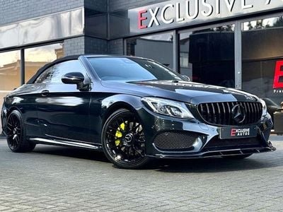 Black Used 2017 Mercedes C250 AMG Line Premium Plus Cabriolet | £13,950 (Fair price)