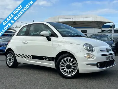 Used Fiat 500 Lounge 69 HP (50 kW) 2018 White Hatchback