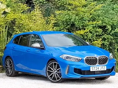 Used BMW M135 Comfort Edition 306 HP (225 kW) 2024 Blue Hatchback