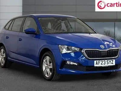 Used Skoda Scala SE 110 HP (80 kW) 2023 Blue Hatchback