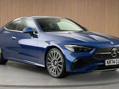 Used Mercedes CLE450 AMG Line Premium Plus 381 HP (280 kW) 2025 Blue Coupe