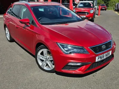 Begagnad Seat Leon ST FR 150 HK (110 kW) 2018 Röd Kombi
