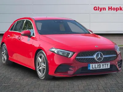 Used Mercedes A220 AMG Line Premium 190 HP (139 kW) 2019 Red Hatchback