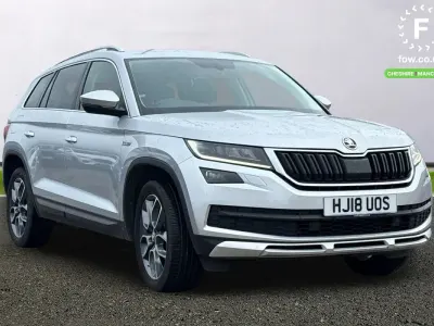 Używany Skoda Kodiaq Scout 4x4 2018 Srebrny SUV