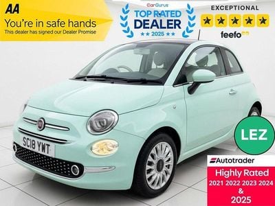 Used Fiat 500 Lounge 69 HP (50 kW) 2018 Green Hatchback