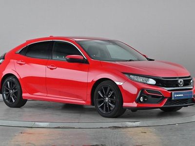 Begagnad Honda Civic SR 126 HK (92 kW) 2020 Röd Halvkombi