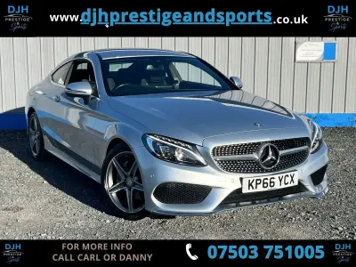 Używany Mercedes C220 AMG line 170 KM (125 kW) 2016 Srebrny Coupe