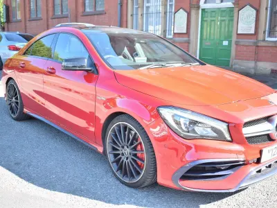 Used Mercedes CLA45 AMG AMG 381 HP (280 kW) 2017 Red Coupe