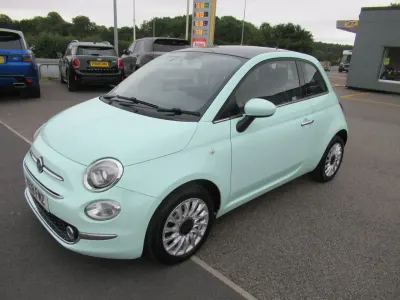 Used Fiat 500 Lounge 69 HP (50 kW) 2018 Green Hatchback