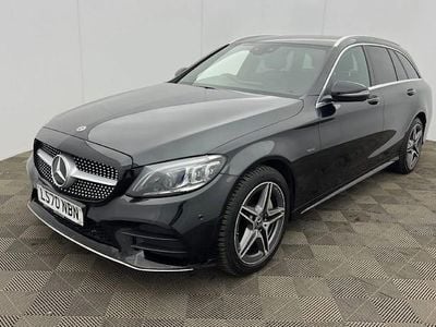 Black Used 2020 Mercedes C300e AMG line Estate | £16,890 (Fair price)