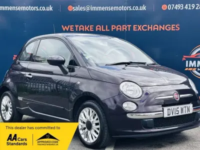 Used Fiat 500 Lounge 69 HP (50 kW) 2015 Mauve/purple Hatchback