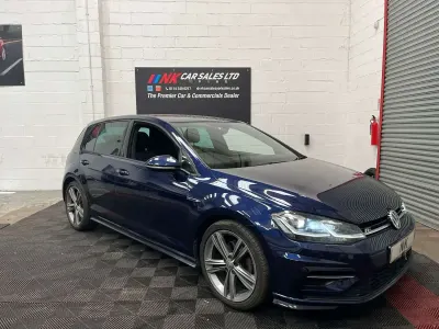 Used VW Golf VII R-line 150 HP (110 kW) 2019 Blue Hatchback