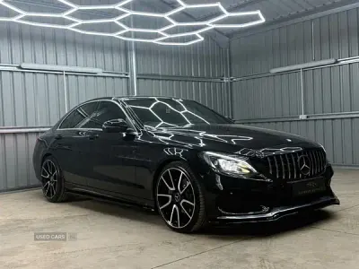 Used Mercedes C220 AMG line 2017 Black Sedan
