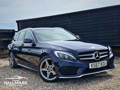 Used Mercedes C200 AMG line 184 HP (135 kW) 2017 Blue Estate