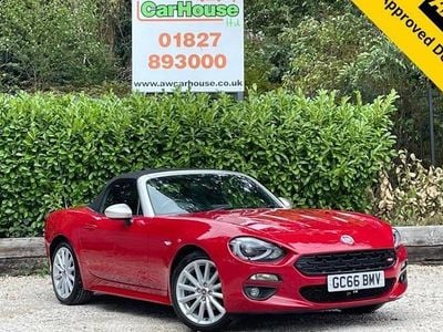 Red Used 2016 Fiat 124 Spider Anniversary Cabriolet | £12,699 (Fair price)