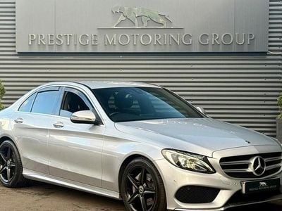 Silver Used 2017 Mercedes C220 AMG line Sedan | £12,699 (Fair price)