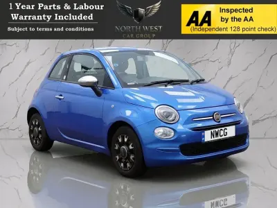 Used Fiat 500 Mirror 69 HP (50 kW) 2017 Blue Hatchback
