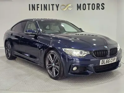 Begagnad BMW 420 Gran Coupé M Sport 187 HK (137 kW) 2017 Blå Sportkupé