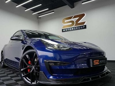 Used Tesla Model 3 Long Range AWD 366 kW (498 HP) 2021 Blue Sedan