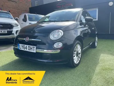Używany Fiat 500 Lounge 69 KM (50 kW) 2015 Czarny Hatchback