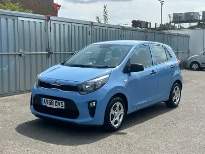 Used Kia Picanto 66 HP (48 kW) 2018 Blue Hatchback