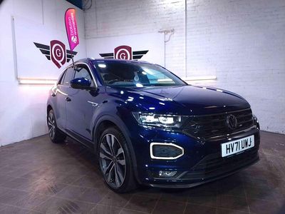 Blue Used 2021 VW T-Roc R-line SUV | £17,295 (Fair price)