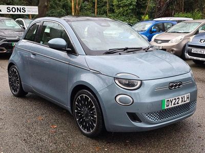 Blue Used 2022 Fiat 500e La Prima Hatchback | £16,495 (Fair price)