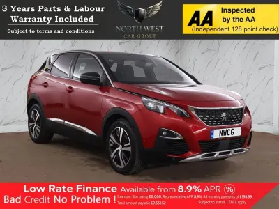 Used Peugeot 3008 GT-line 130 HP (95 kW) 2017 Red SUV