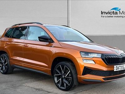 Used Skoda Karoq SportLine 150 HP (110 kW) 2023 Pheonix orange metallic SUV