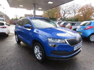 Used Skoda Karoq SE Technology 115 HP (84 kW) 2018 Blue SUV