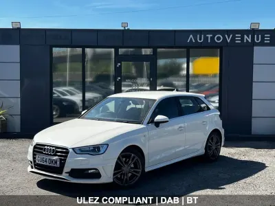 Used Audi A3 Sportback S-Line 184 HP (135 kW) 2014 White Hatchback