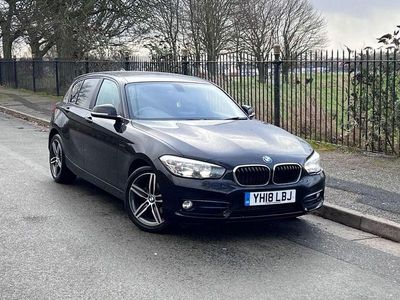 Used BMW 118 Sport Line 136 HP (100 kW) 2018 Black Hatchback
