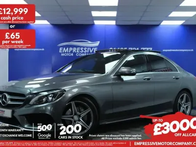 Used Mercedes C220 AMG Line Premium 170 HP (125 kW) 2017 Grey Sedan