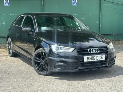 Used Audi A3 S-Line 2015 Black Hatchback