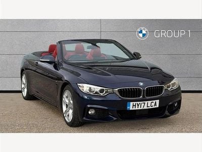 Used BMW 430 Cabriolet M Sport 252 HP (185 kW) 2017 Blue Cabriolet