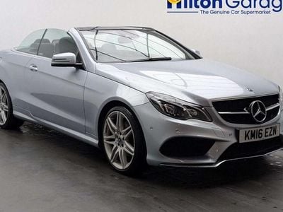 Used Mercedes E220 AMG line 177 HP (130 kW) 2016 Silver Cabriolet