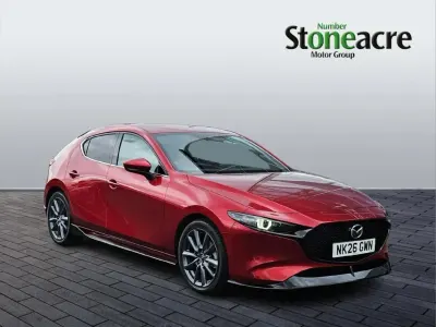 Begagnad Mazda 3 Takumi-Line 138 HK (101 kW) 2026 Röd Halvkombi