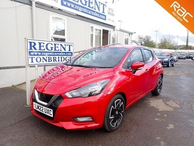 Begagnad Nissan Micra Acenta 92 HK (67 kW) 2022 Röd Halvkombi