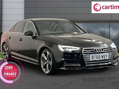 Black Used 2018 Audi A4 S-Line Sedan | £15,990 (A bit pricey)