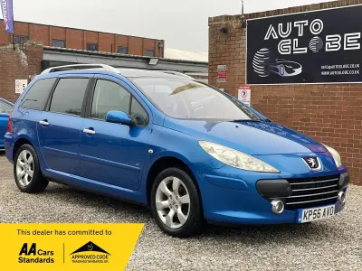 Used Peugeot 307 110 HP (80 kW) 2006 Blue Estate