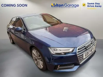 Used Audi A4 S-Line 252 HP (185 kW) 2017 Blue Sedan