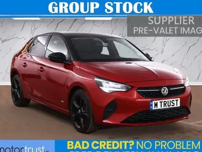 Begagnad Vauxhall Corsa S 100 HK (73 kW) 2021 Röd Halvkombi